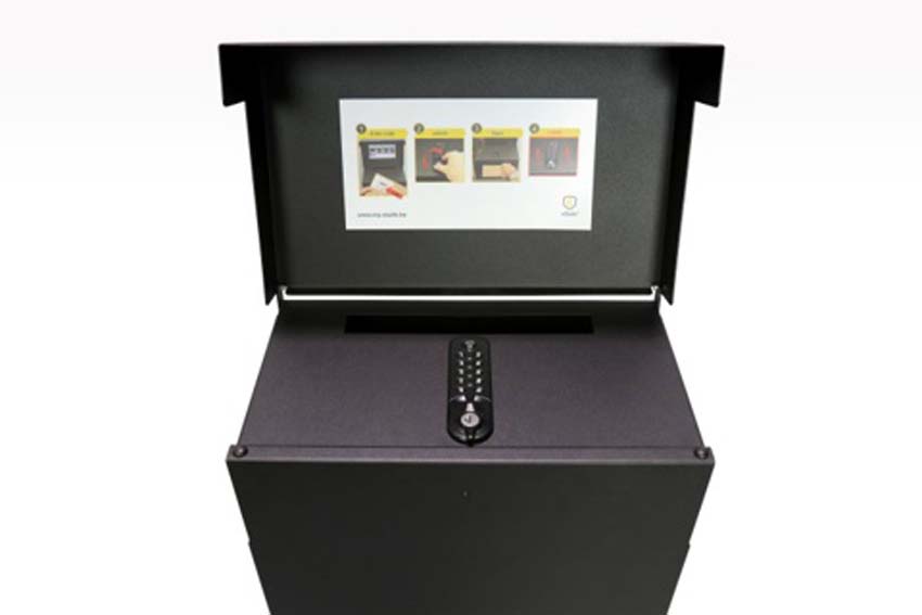 Pakketbrievenbus eSafe Shopperbox Digital antraciet