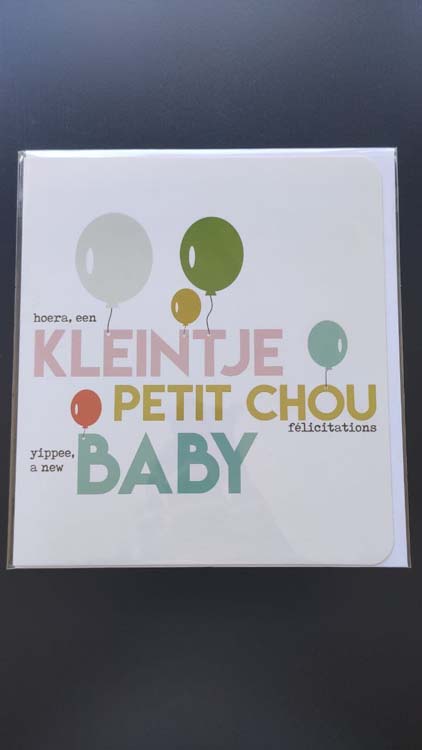 Carte de voeux XL bébé