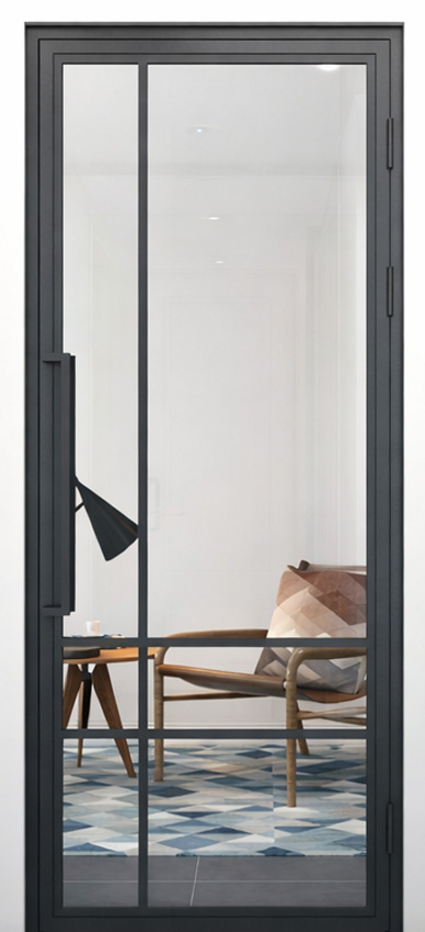 Stalen binnendeur 6W asymmetrisch Tara 880 x 2040 mm links