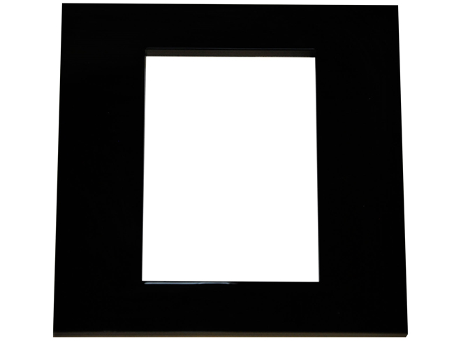 Cadre pvc noir pour coller 1 chiffre/lettre