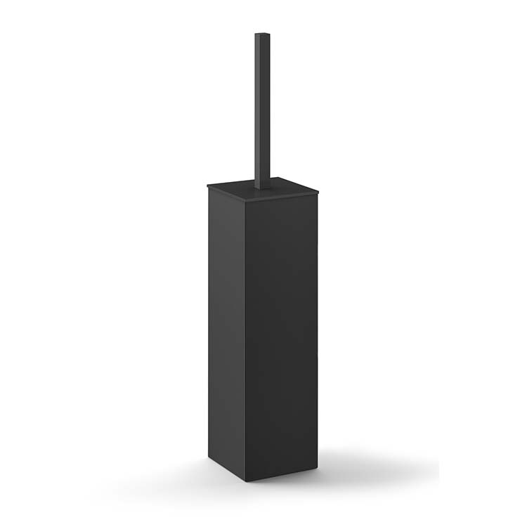 Balayette WC Carvo noire acier inoxydable B8 cm H41.8 cm