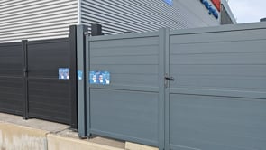 Dubbele draaipoort Orlando alu antraciet 300x180cm