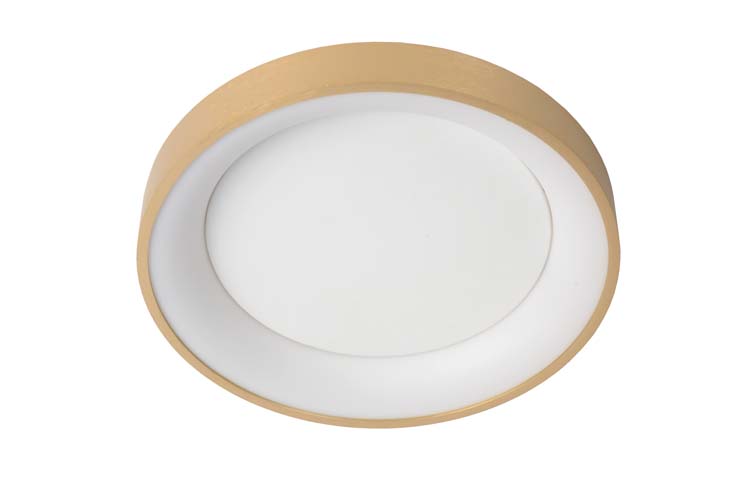 Plafonnière - Ø 28 cm - LED Dimb. - 1x21W 2700K - Mat Goud / Messing