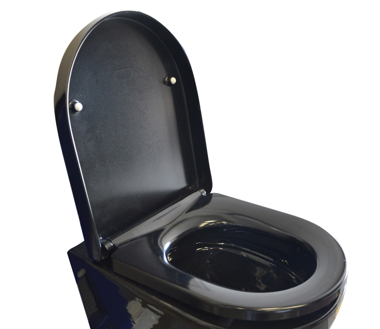 Siège de toilette Gary noir softclose