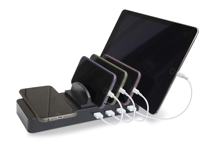 Station de recharger sans fil avec 4 portes USB