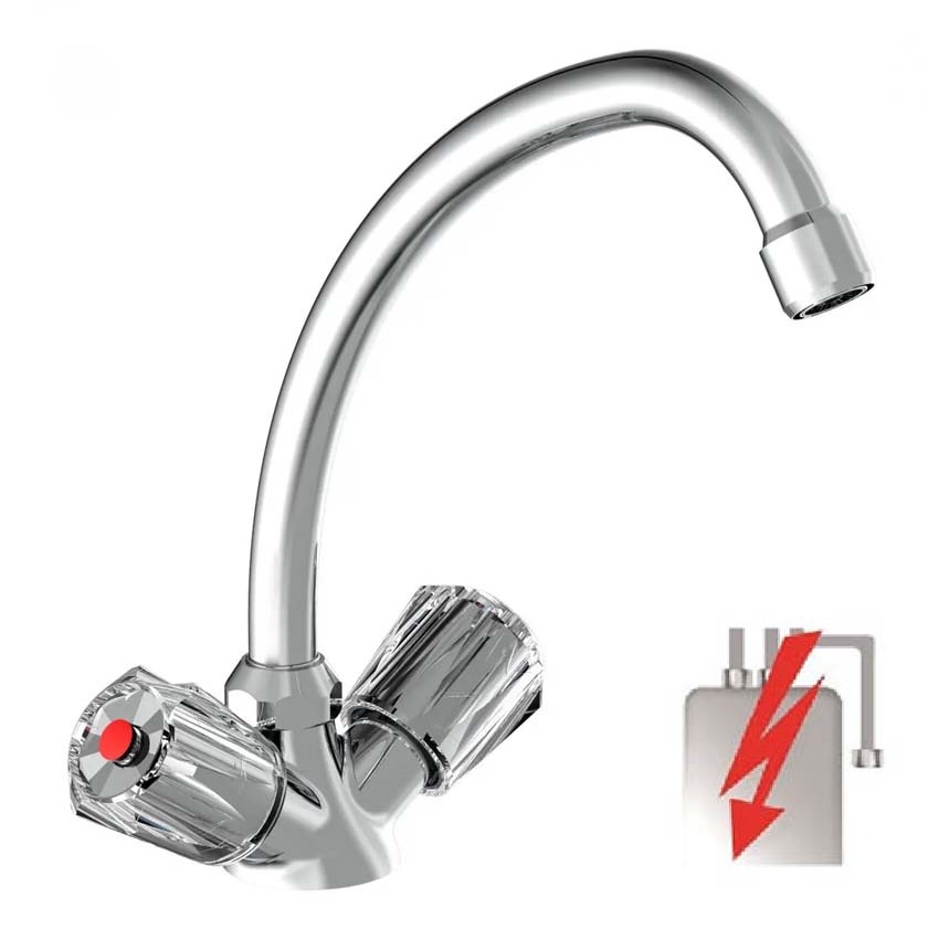 Keukenkraan Diane chroom lage druk