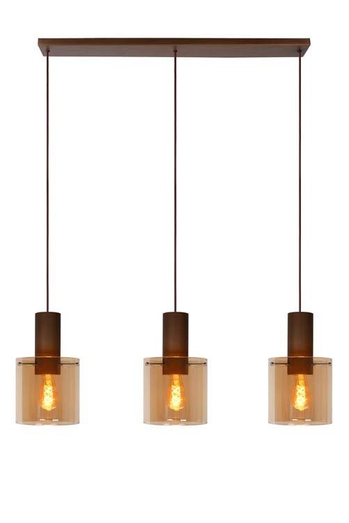Hanglamp - Ø 20 cm - 3xE27 - Amber