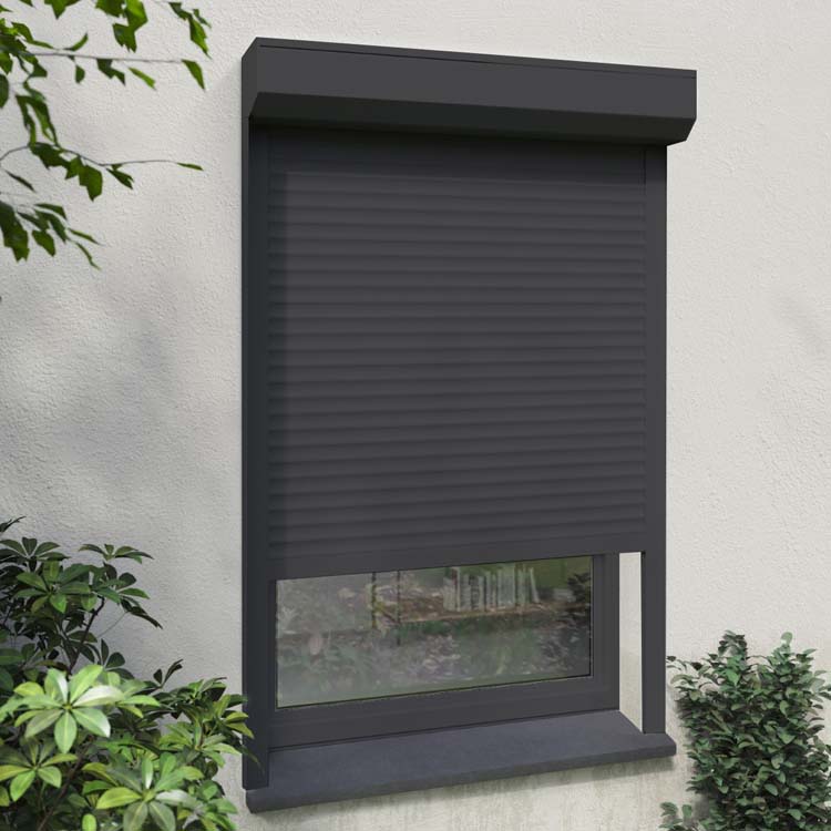 Volet roulant Flore anthra alu filaire B 1200 x H 2150 mm recoupable