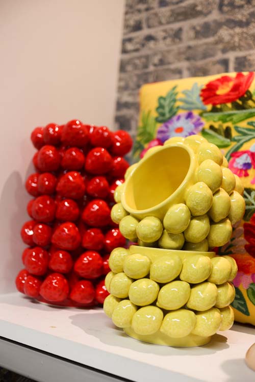 Pot de fleurs Tutty citrons jaune 15cm