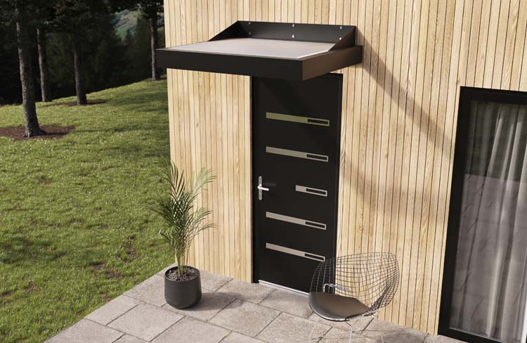 Marquise Xenia alu noir 1250 x 1050 mm