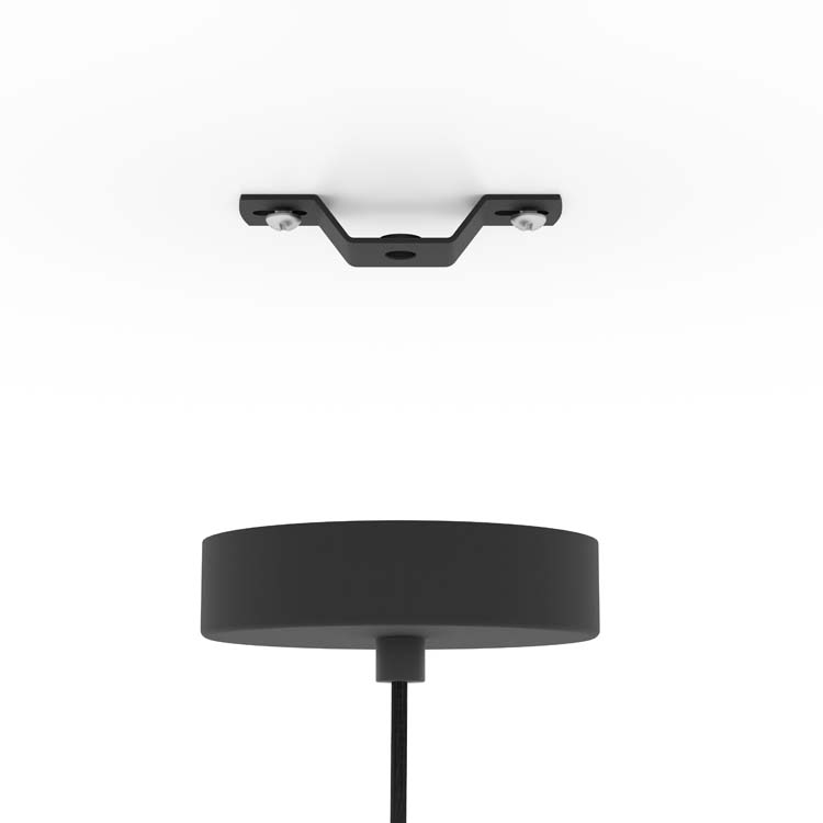 Lampe suspendue Vene 1xE27 noir/or
