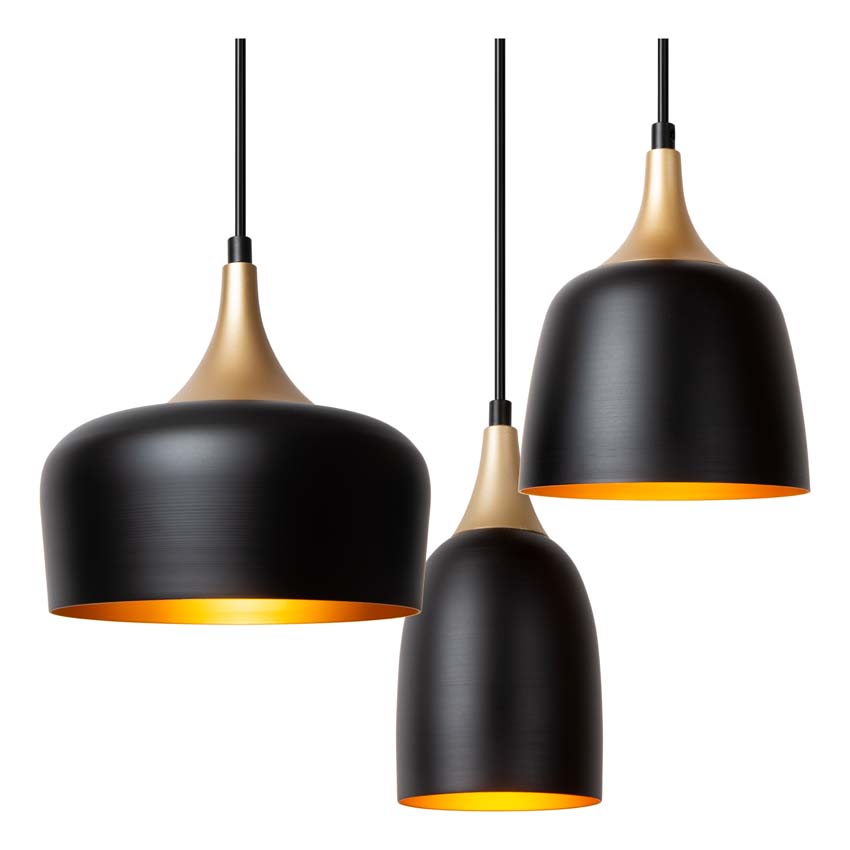 Lucide CHAYANNE - Hanglamp - 8xE14 - Zwart