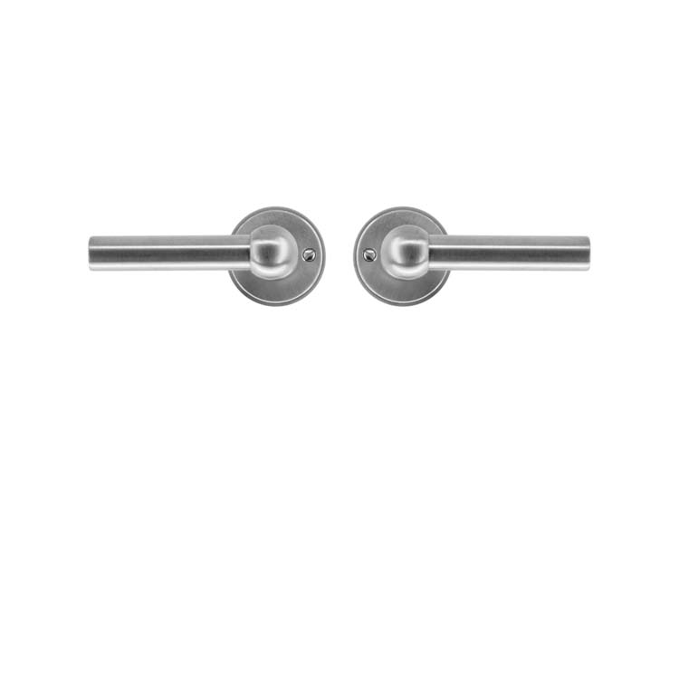 Deurkruk pro grado 2x lucera inox look zonder rozet