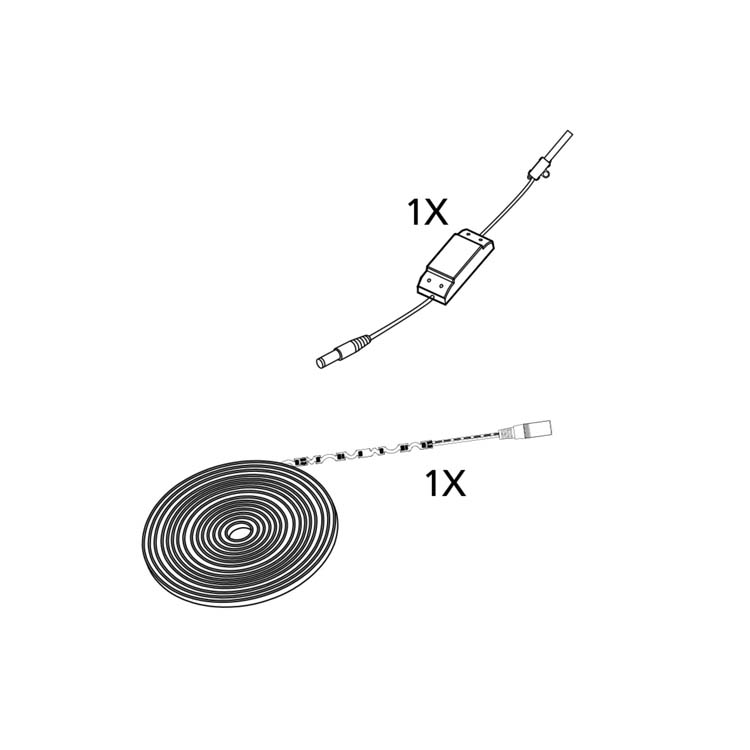 Ruban LED 5m IP20 température de couleur adaptable