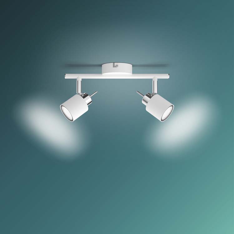 Opbouwspot Wit 3x35W