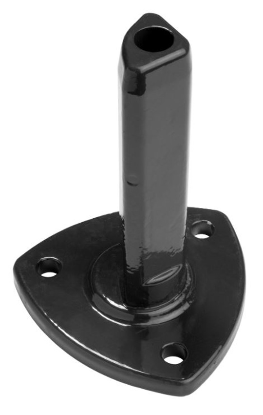 Paalhouder Giardino zwart 48mm conisch