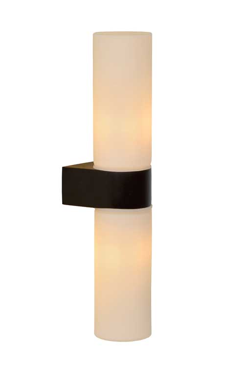 Lucide JESSE - Wandlamp voor badkamer - G9 - IP44 - Zwart