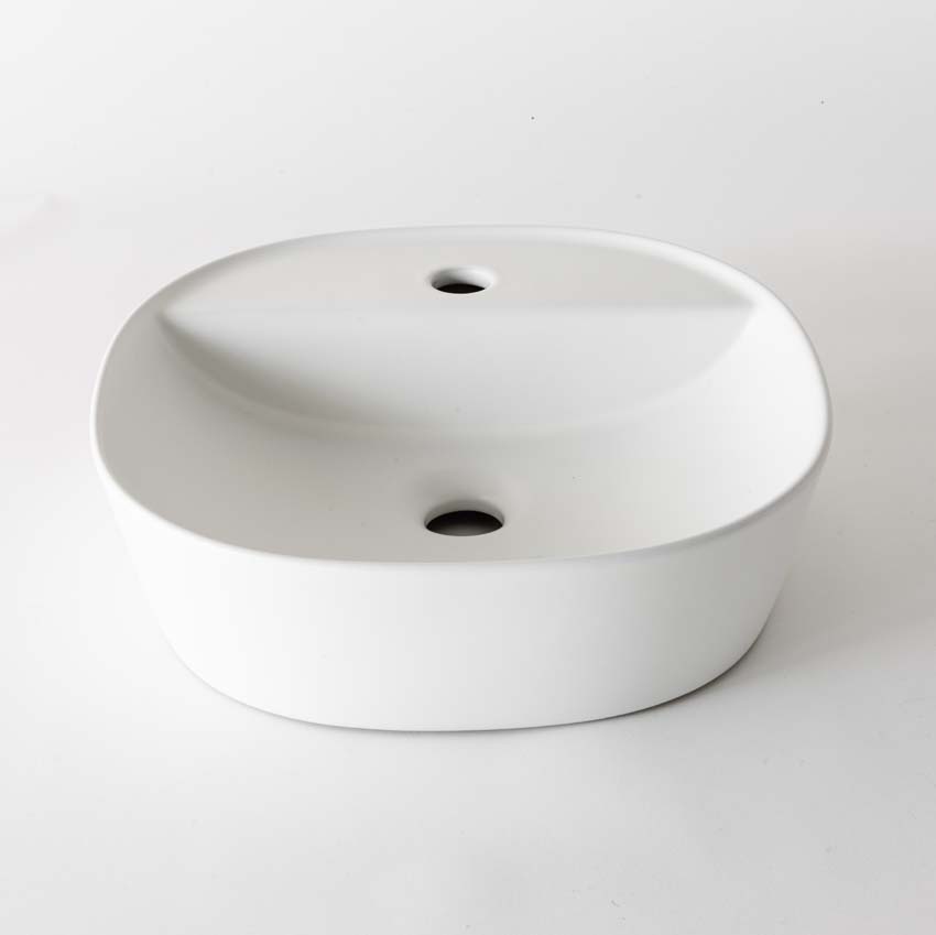 Vasque à poser Gia blanc mat 40cm