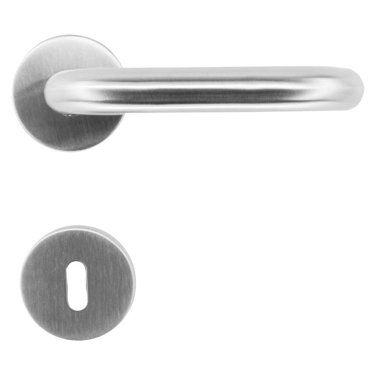 Deurkruk noto 19mm inox plus baardrozet