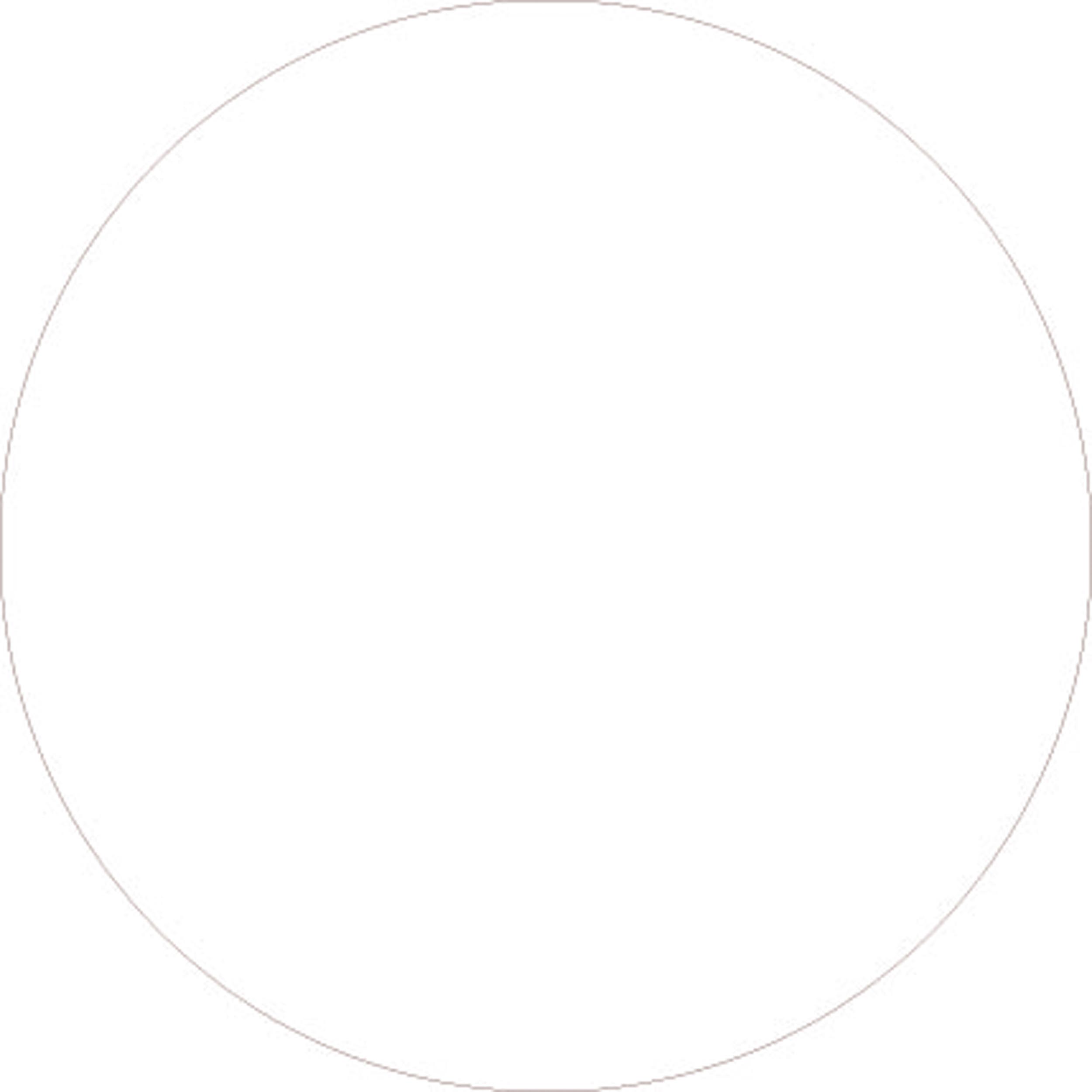Glas rond doorzichtig 298mm dikte 4mm