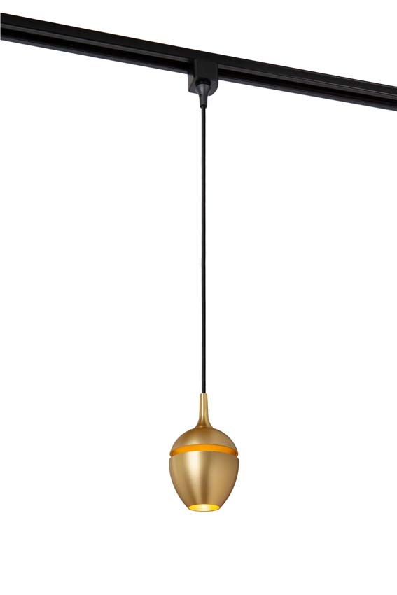 Hanglamp - mat goud/messing - 1-fase - 1xGU10 - uitbreiding