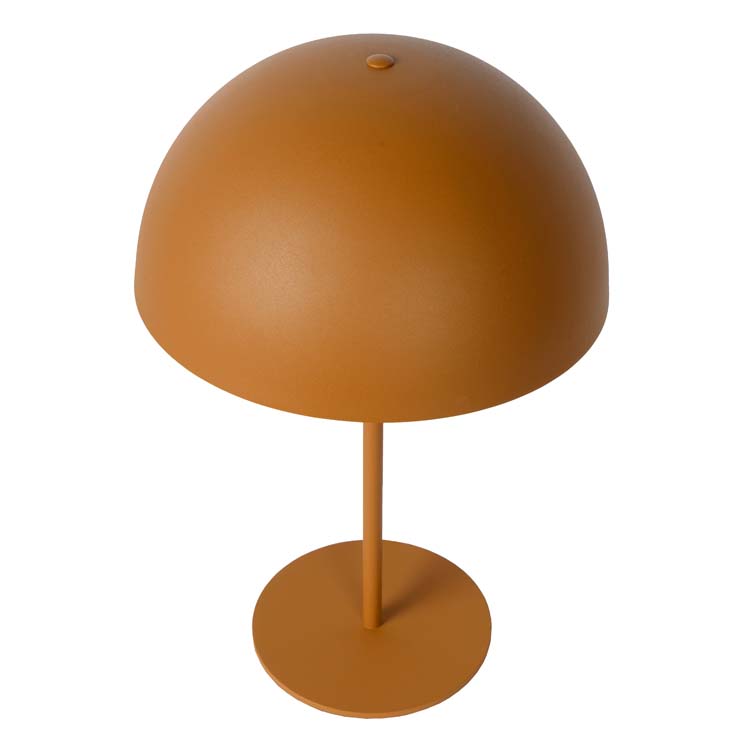 Lucide SIEMON - Lampe de table - Ø 25 cm - 1xE14 - Jaune Ocre