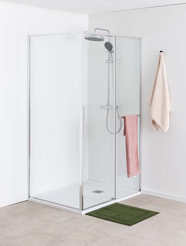 Doucheschuifdeur Ulani chroom 138-140x200cm