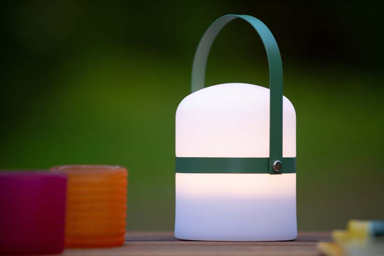 Lampe de table Extérieur - Ø 10 cm - LED Dim. - 1x0,3W 3200K - IP44 - 3 StepDim- Blanc Vert