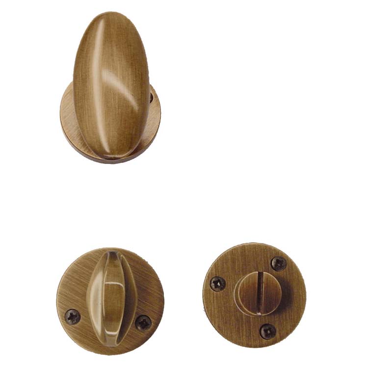 Deurkruk pro lecce oud model brons met WC-slot