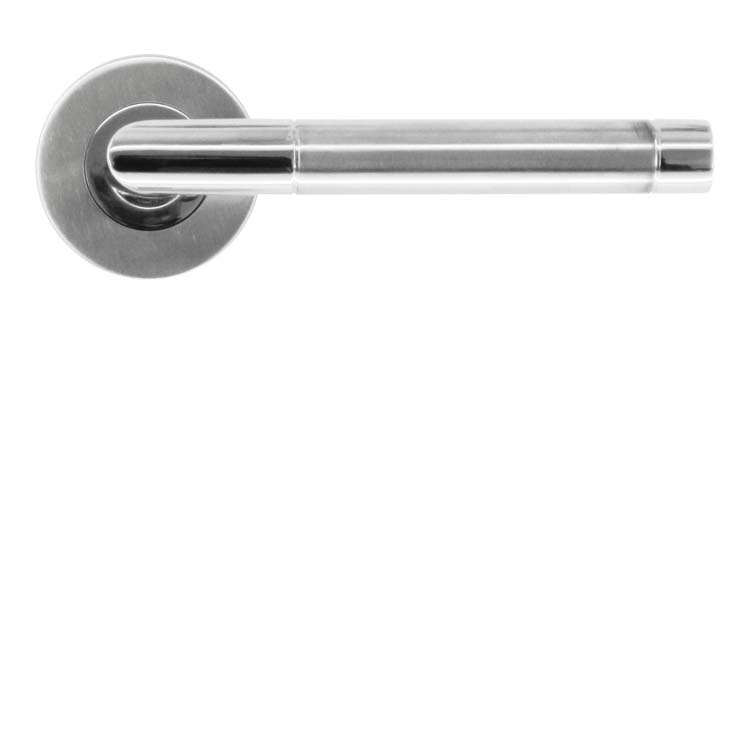 Poignée de porte brienza inox plus sans rosace