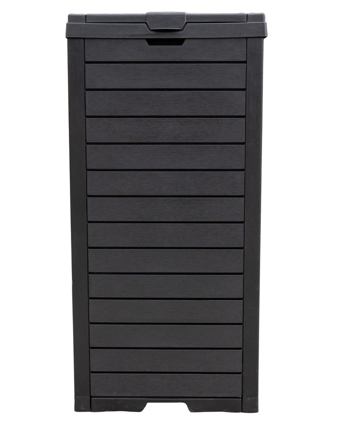 Poubelle d'extérieur anthracite simple