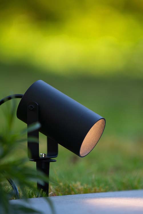Spot de jardin extérieur noir Ø10 1xGU10 50W IP65
