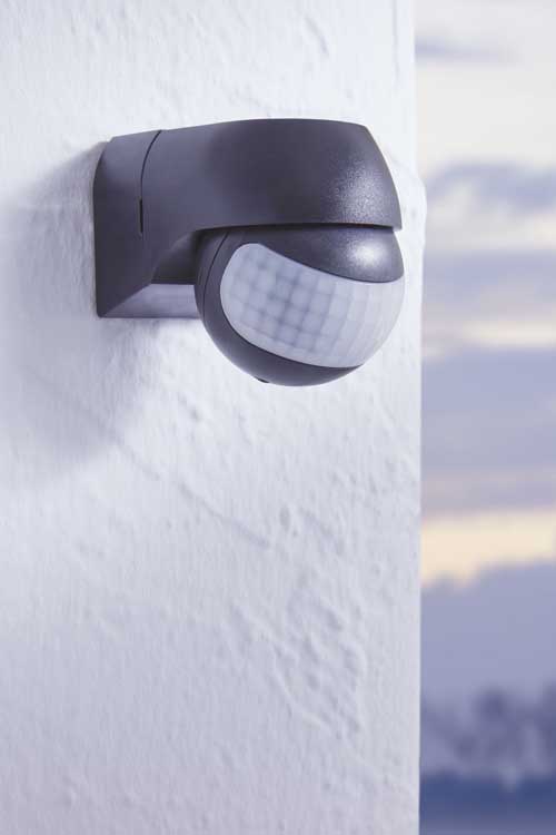 Applique murale extérieure - Detect me - IP44 - Noir