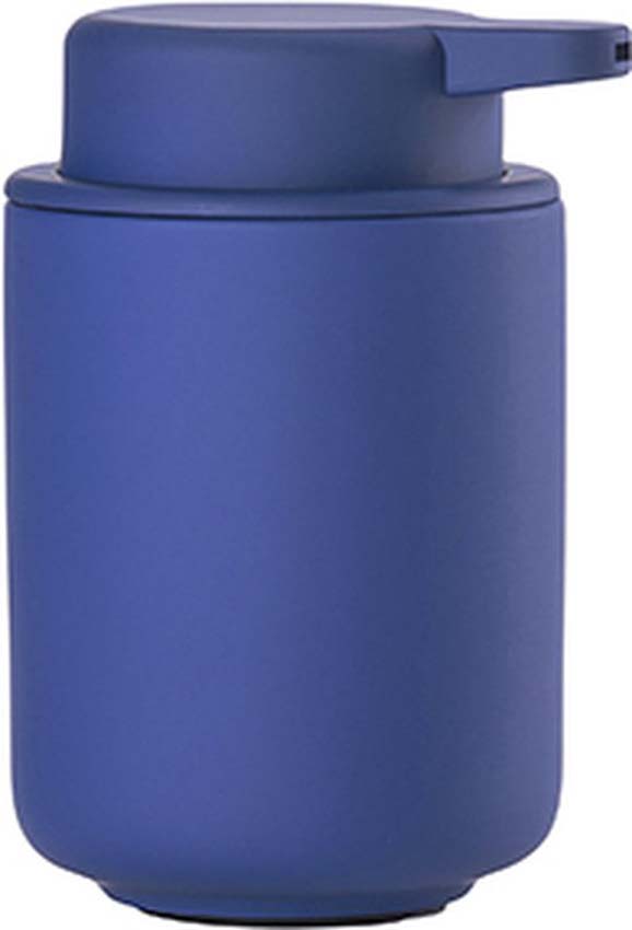 Distributeur de savon Ume en céramique indigo 25cl