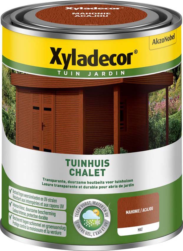 Lasure pour abri de jardin Xyladecor acajou 750ML