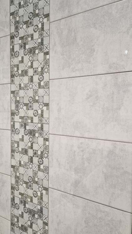 Carrelage mural Ediz décor gris 25x40cm