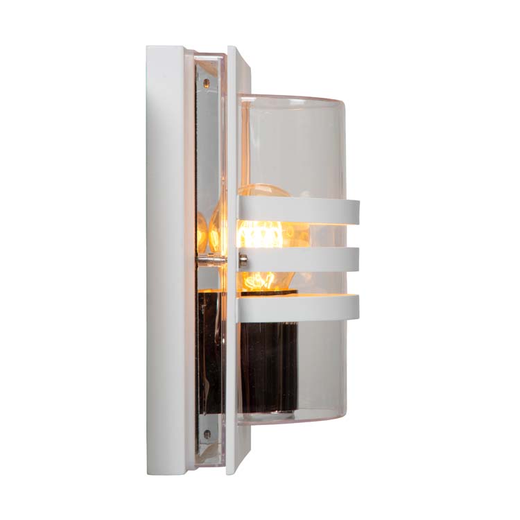 Lucide PRIVAS - Applique murale Extérieure - 1xE27 - Blanche - H24cm