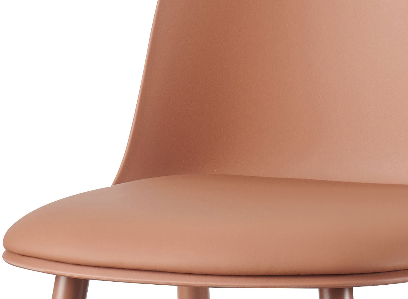 Chaise de bar Renilde terracotta