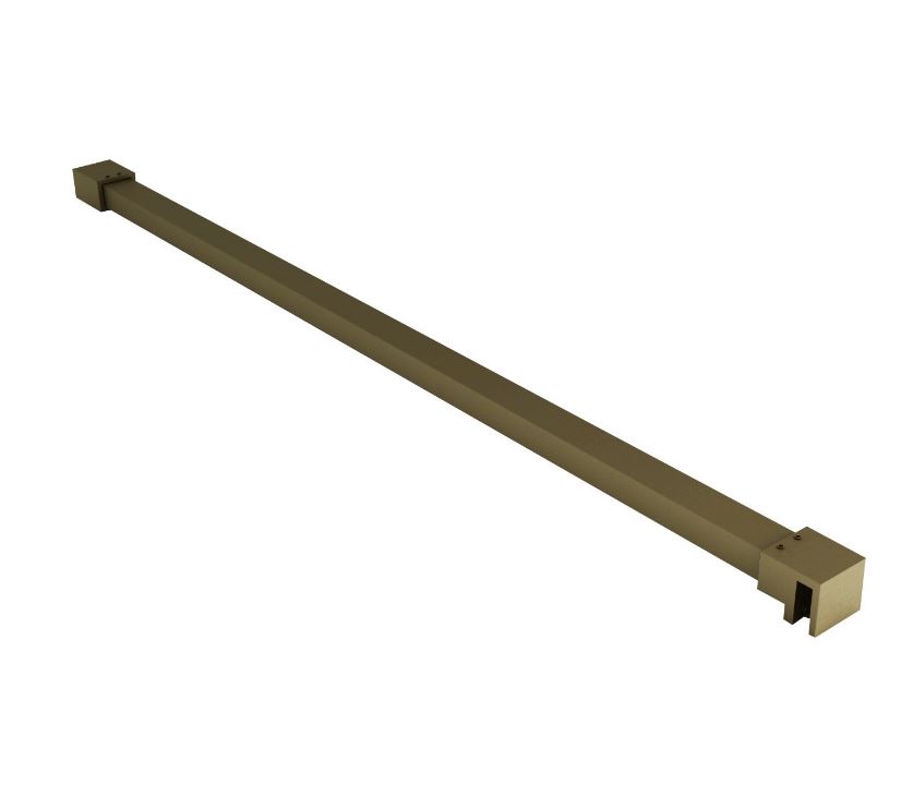 Barre de renfort pour douche or brossé 120cm
