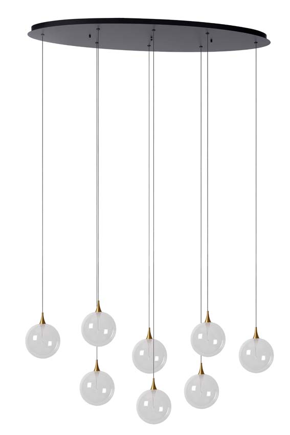 Lucide Premium Gisela - Hanglamp - Ø 140 cm - LED Dimb. - 8x3,9W 2700K - Transparant Lucide Premium Gisela - Hanglamp - Ø 140 cm - LED Dimb. - 8x3,9W 2700K - Transparant