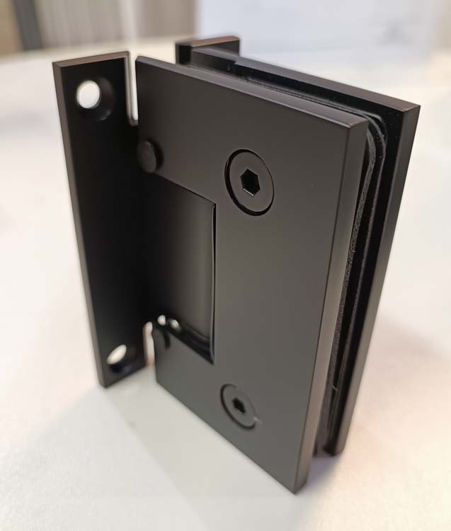Charnière premium vetro noir pour porte en verre par pièce