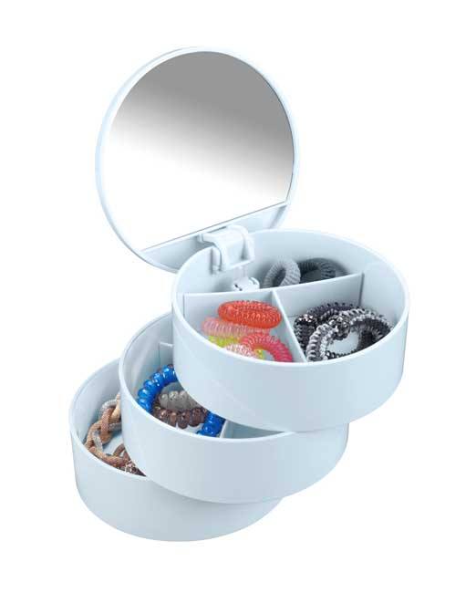 Cosmeticatoren Wenko met spiegel blauw