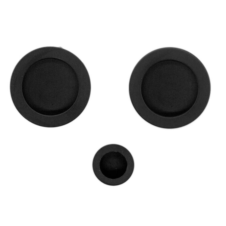 Coquille de porte altamura rond noir par set
