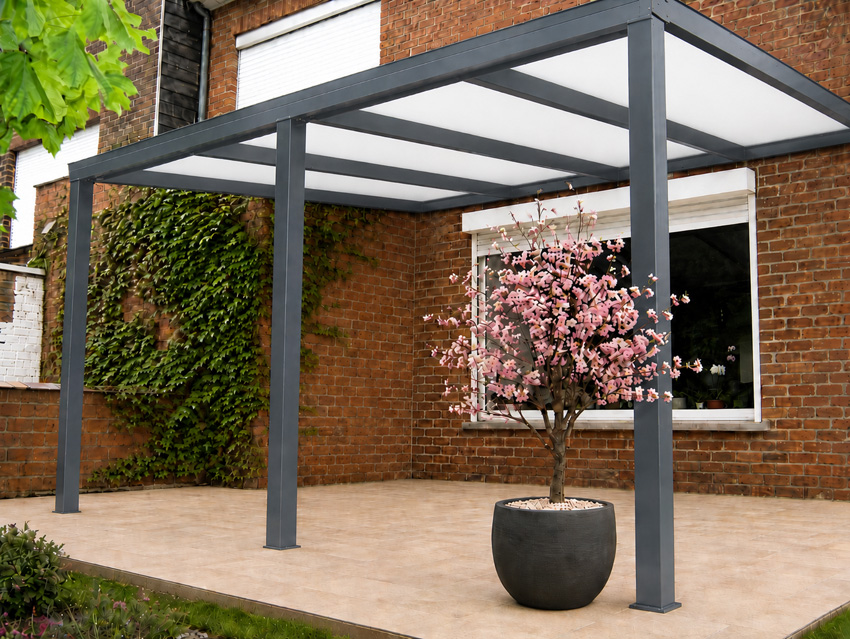 Toiture de terrasse Shadow anthracite 5x3m