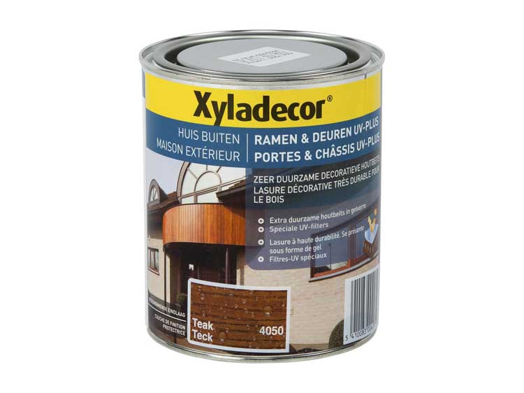 Xyladecor lasure portes & châssis UV-plus 0,75l teck