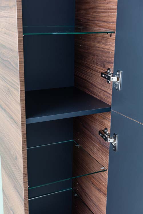 Armoire colonne Soetkin noyer 350 mm 2 portes Armoire colonne Soetkin noyer 350 mm 2 portes