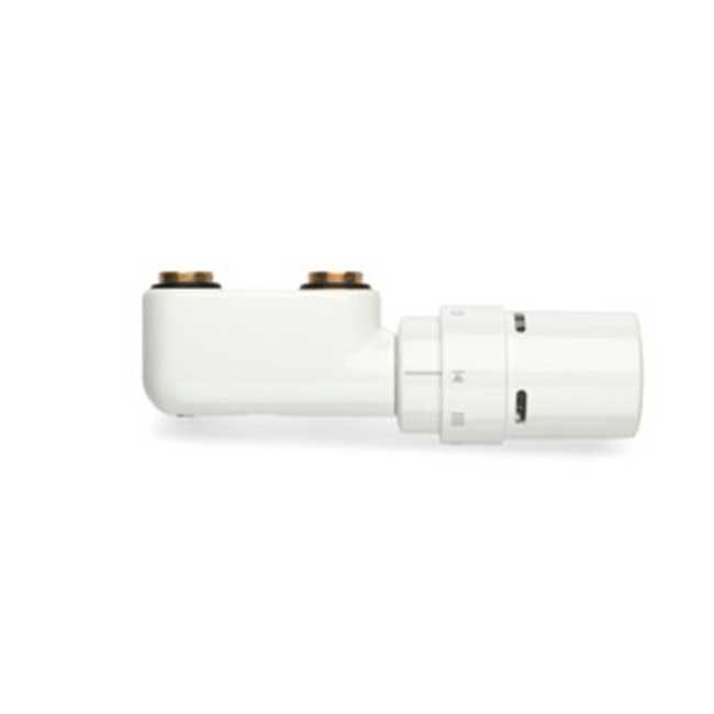 Set de raccordement radiateur Vasco d'angle blanc