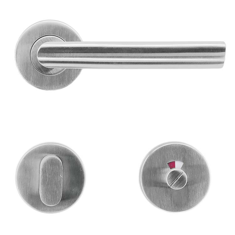 Deurkruk sassari inox plus met WC-slot