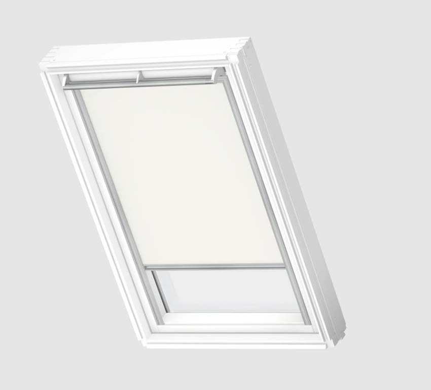 Store enrouleur Velux occultant à commande manuelle blanc UK06 1025S