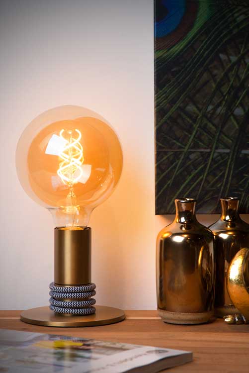 Lucide MARIT - Lampe de table - E27 - Or Mat